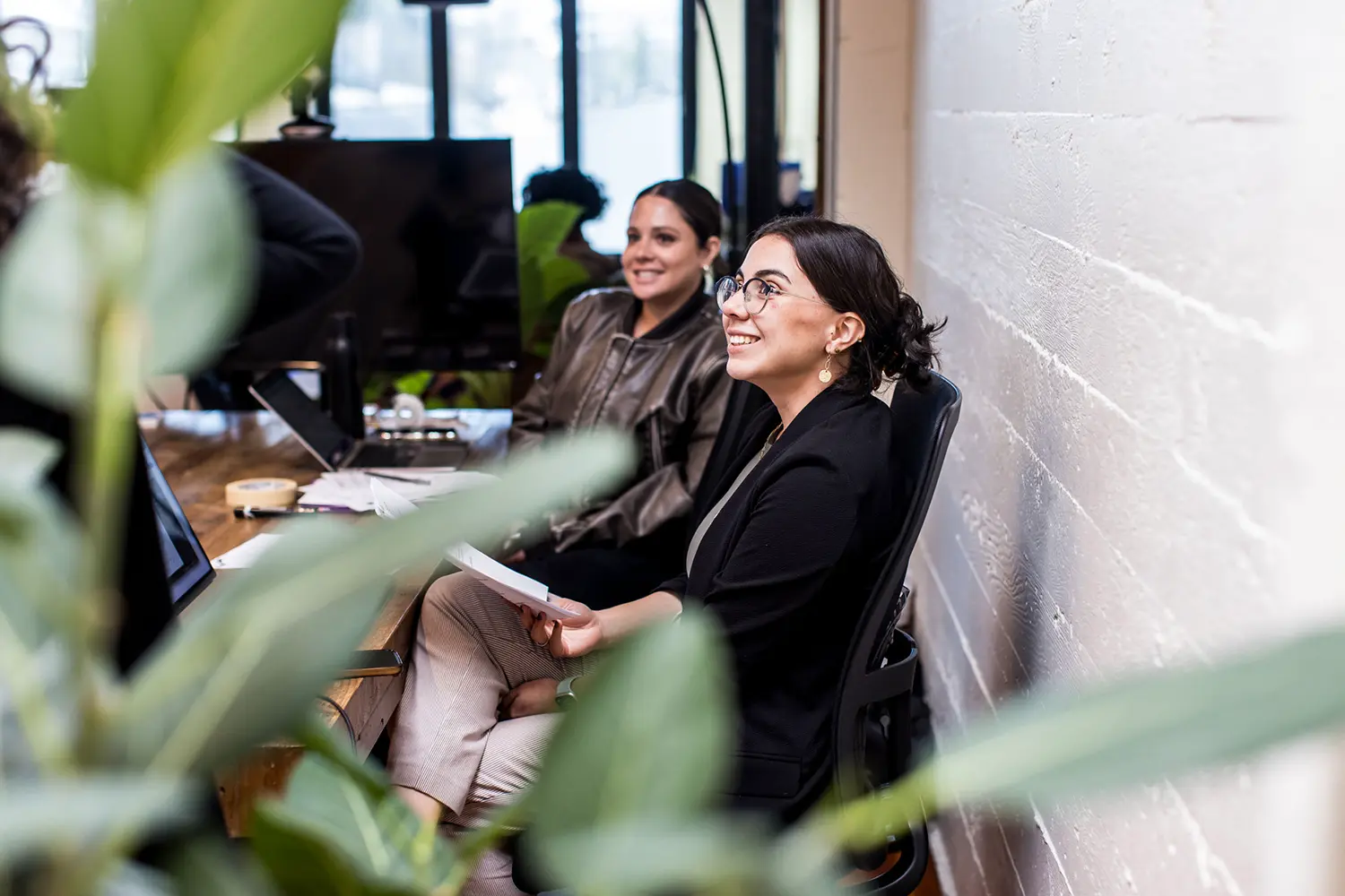 Women sitting at meeting