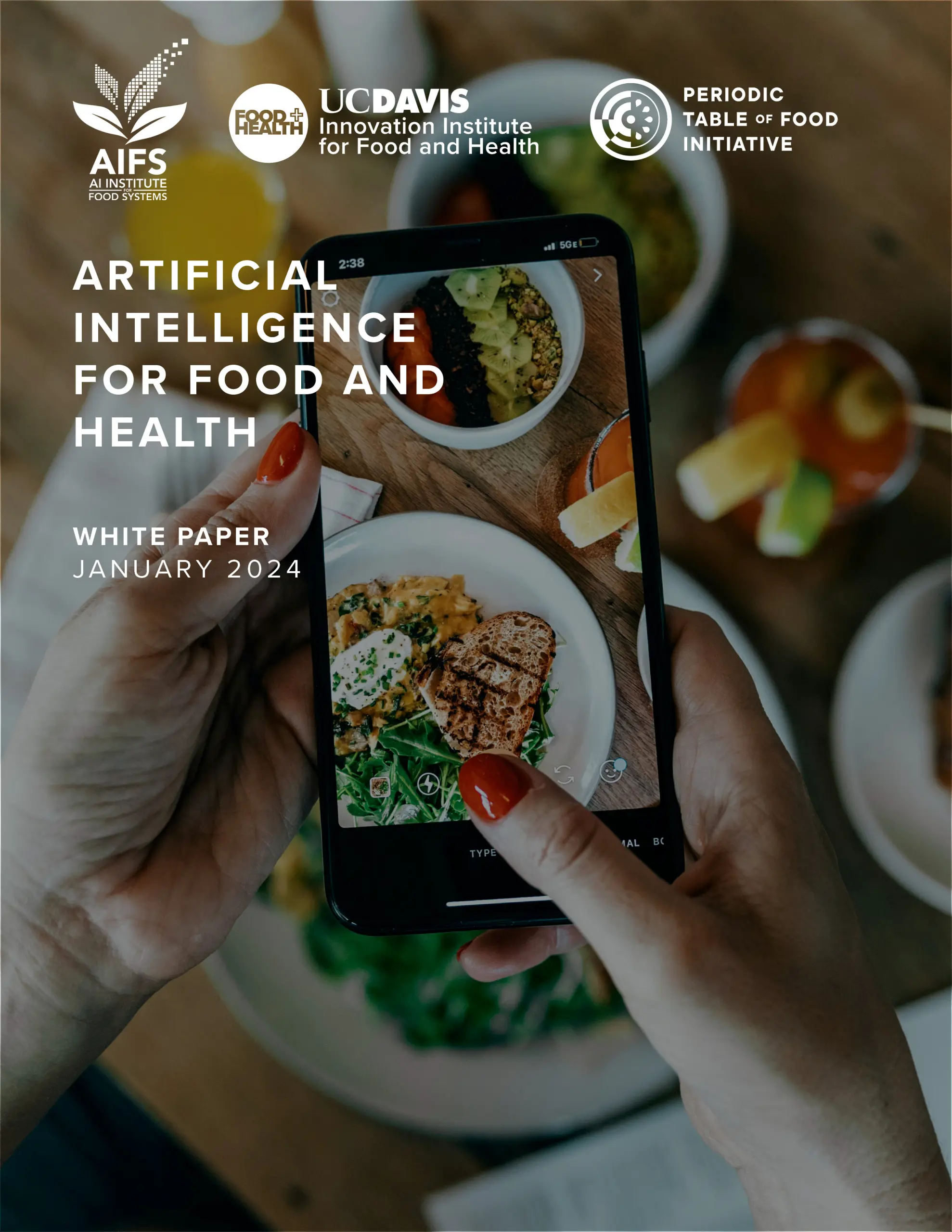 Artificial Intelligence for Food and Health White Paper Cover