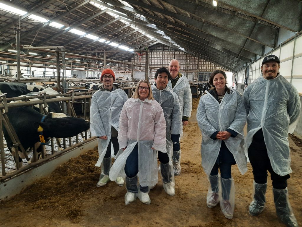 Fellows attending onsite agricultural work