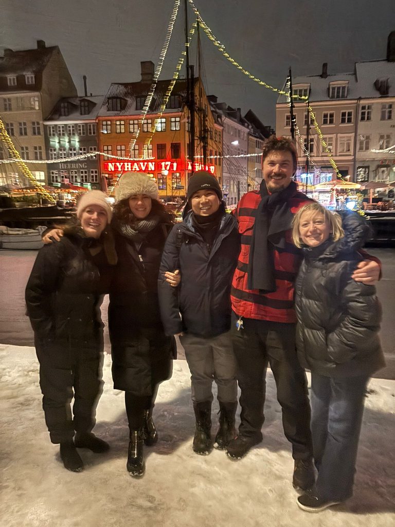 five fellows on Nyhavn