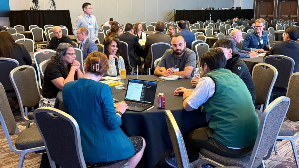 fellows at table